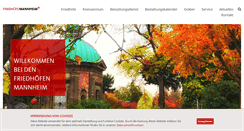 Desktop Screenshot of friedhof-mannheim.de