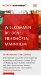 Mobile Screenshot of friedhof-mannheim.de